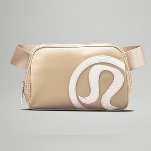 Lululemon Beige with White Belt Bag